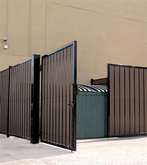 metal trash enclosure doors details|garbage enclosure builders near me.